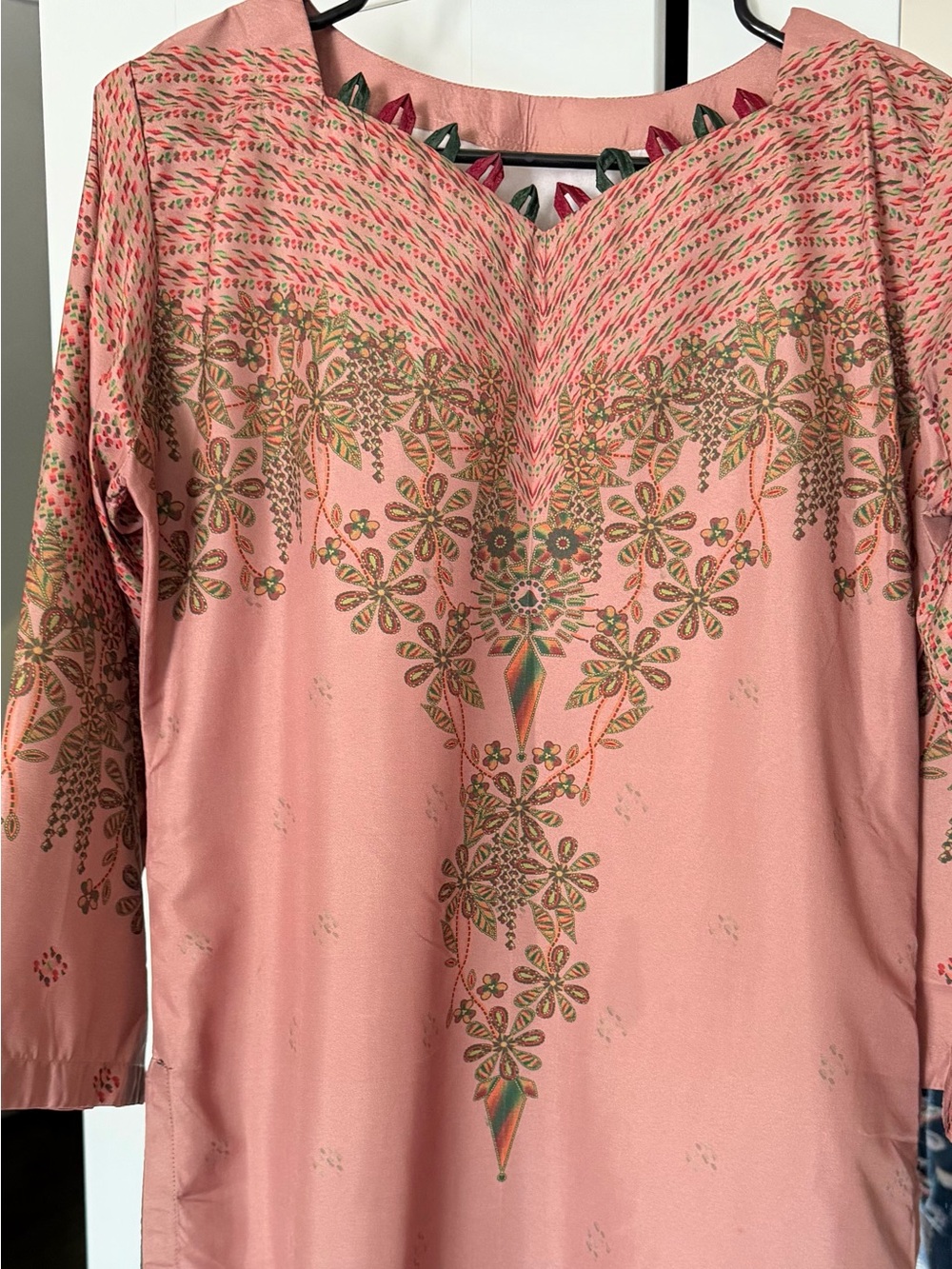 Women’s Pink Floral Embroidered 3 piece suit